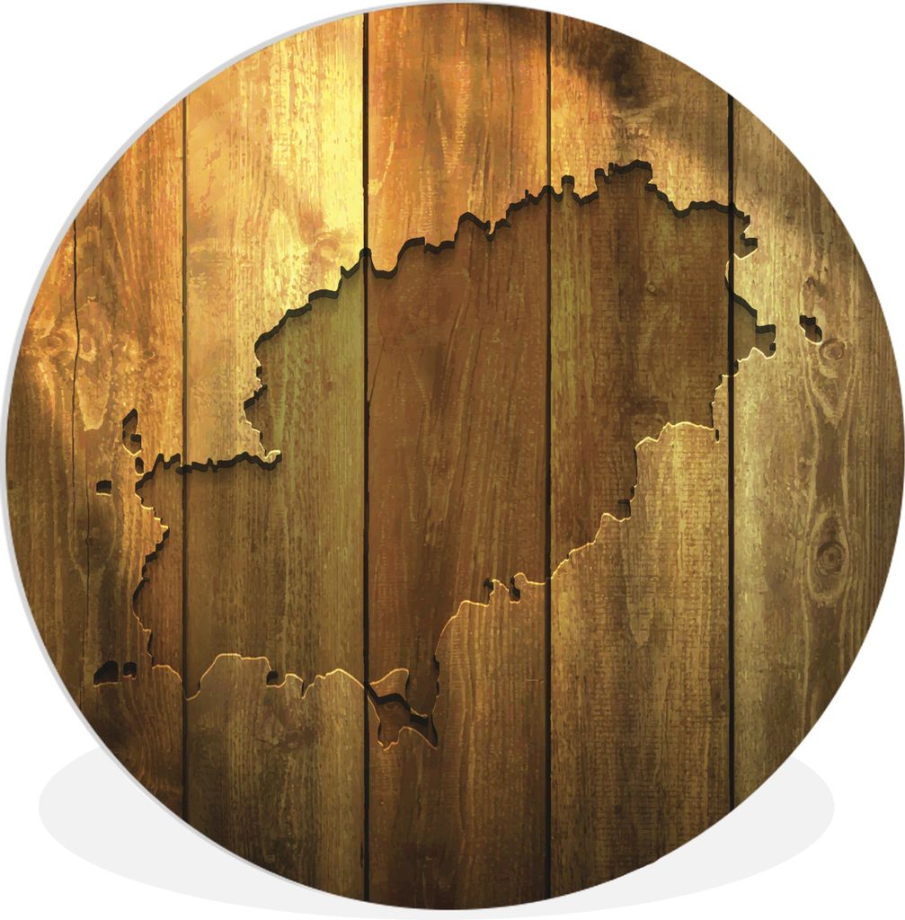 MuchoWow - Wand-Kreis - Wohnzimmer - Bild - Runde - Wanddeko - Dibond - Kunstdrucke
