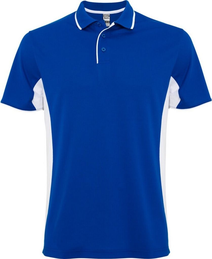 Roly - "Montmelo" Poloshirt für Herren/Damen Unisex - Sport kurzärmlig PF4420 (L) (Königsblau/Weiß)