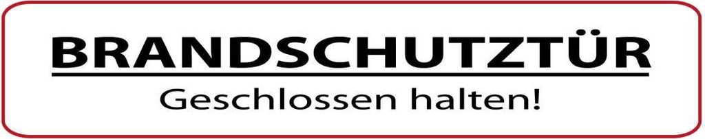 vianmo Blechschild 46x10 cm Brandschutztür
