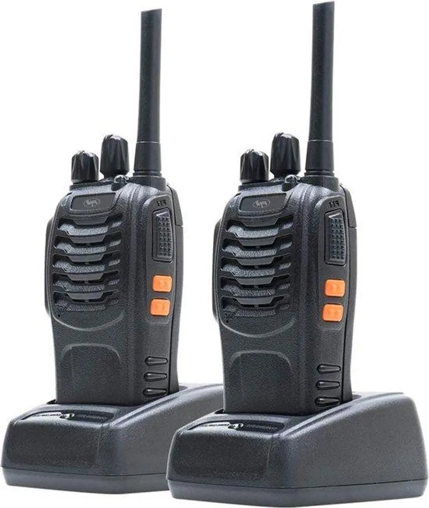 Radios Portables 1200mAh Programmables avec Chargeur et Kit Oreillette 2X