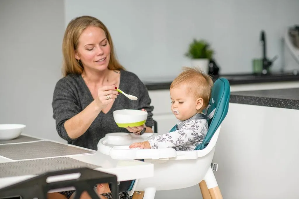 Seggiolone Design Scandinavo Caretero Tuva Verde Scuro 2in1 - 16