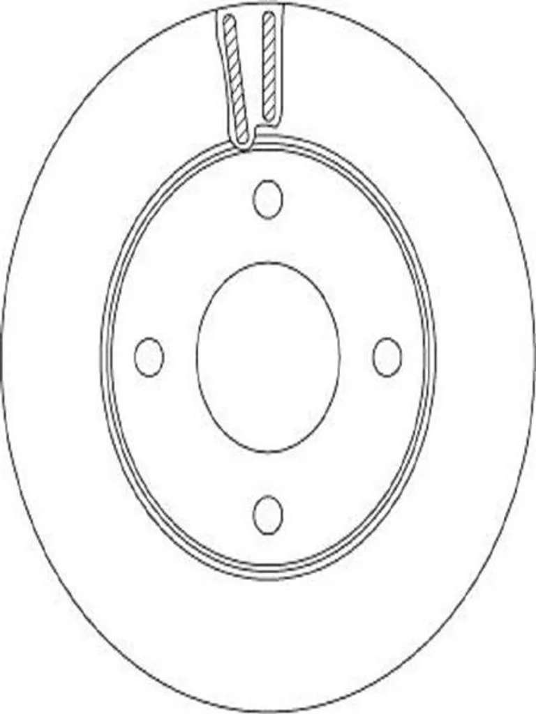 Jeu de Disques de Frein Ventilés TRW DF6417 pour Nissan NV200 Fourgon