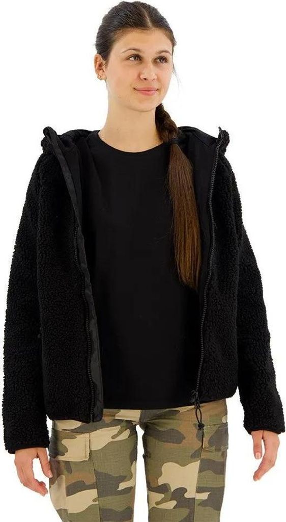 Brandit Teddy Jacke Schwarz L Damen Schwarz L Produktbild 