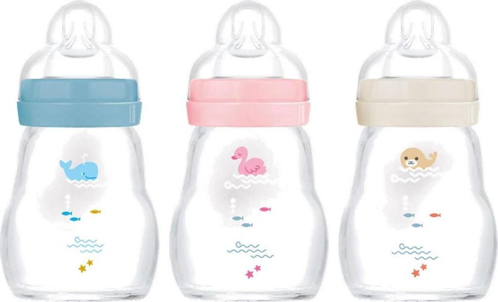 Feel Good Glass Bottle 170 ml 0+ 3fach sortiert