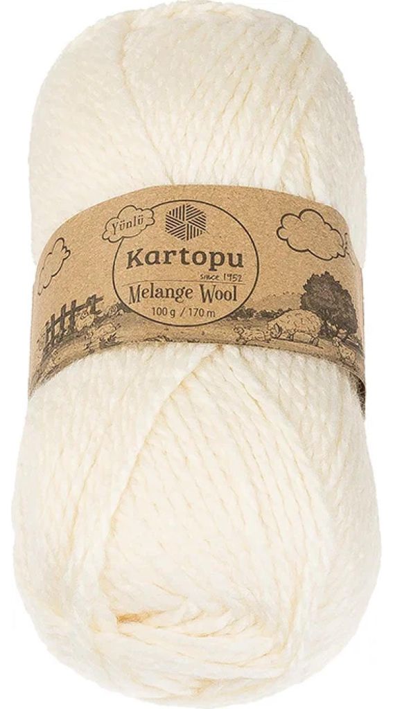 MELANGE WOLLE - 100g / 170 m - Creme Produktbild 