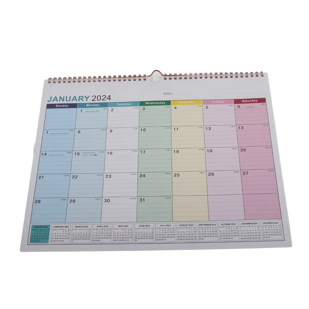 Calendario da Tavolo e Parete 2025-2026 | Design Inglese Minimalista