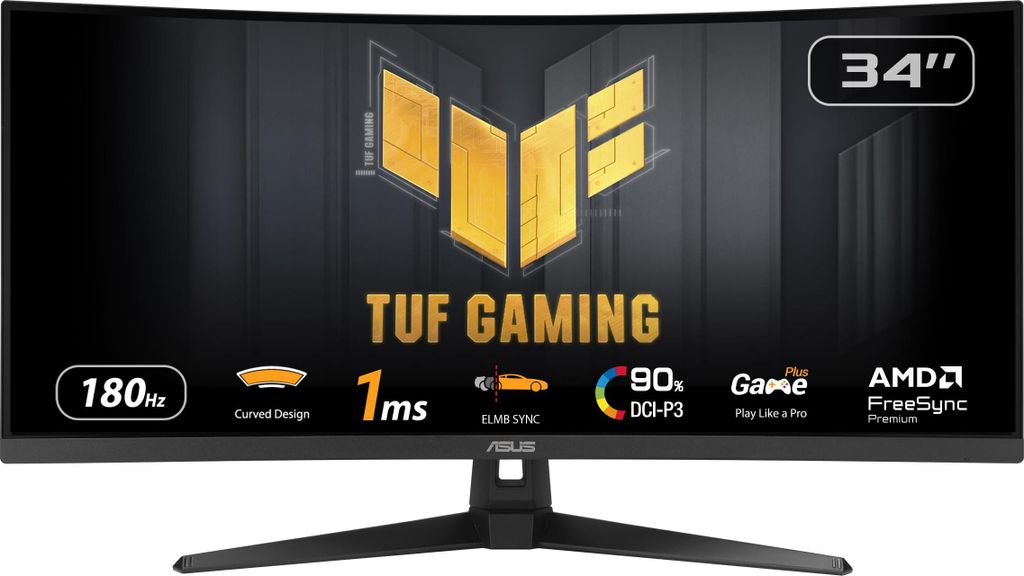 ASUS TUF Gaming VG34VQL3B 34 Zoll Curved Gaming Monitor für Produktbild 