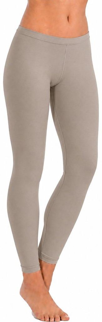 Hochwertige Damen Baumwoll leggings, Basic Leggings, Beige - XXXXL