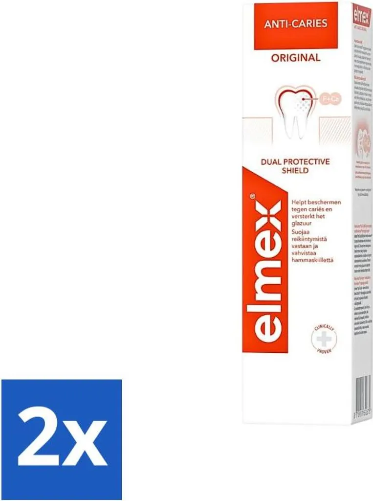 Elmex Dentifricio Anti-Carie Originale 75 ml - Confezione risparmio - 2 pezzi
