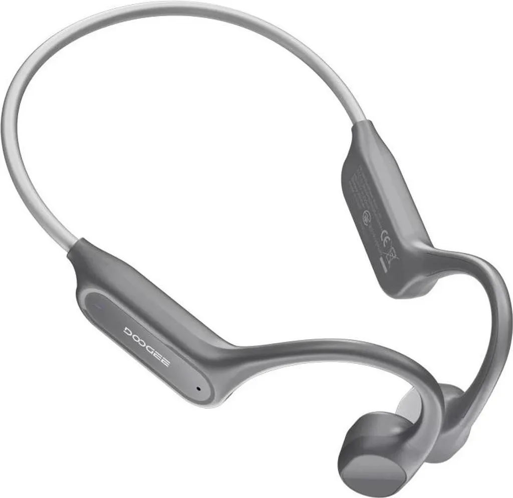 Casque à conduction osseuse étanche Bluetooth 5.4 Gris - Sport sans fil