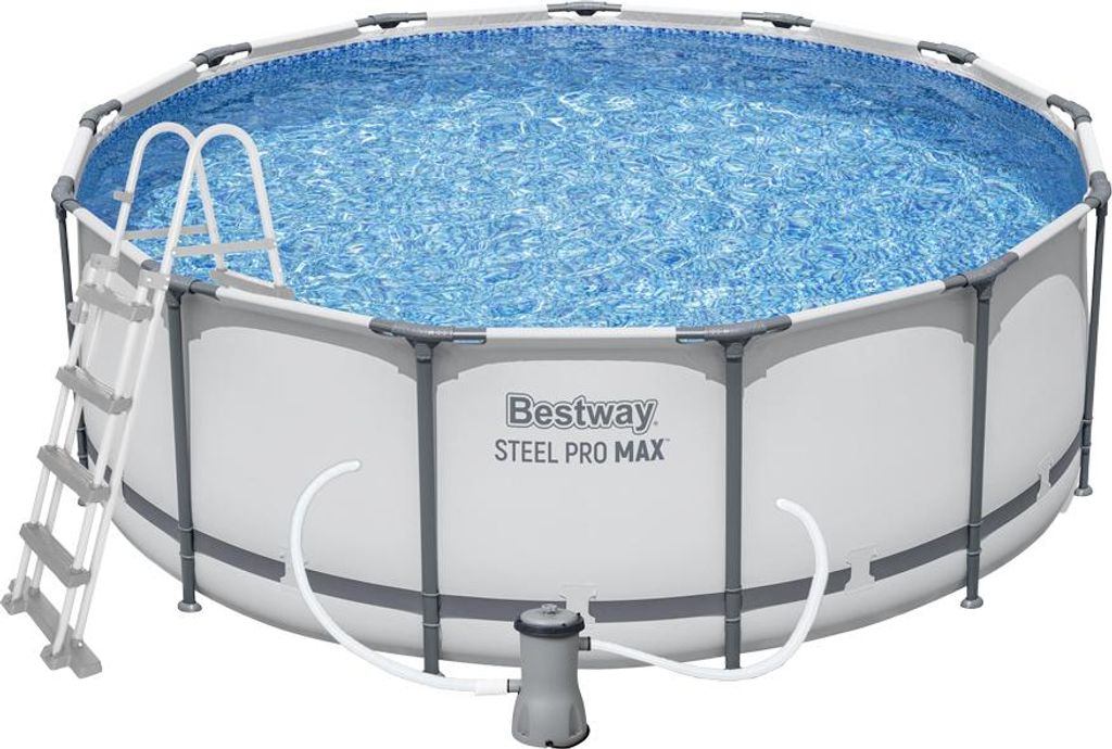 Bestway Steel Pro 5618W, Rámový bazén, Žebřík, Bílá, 50,3 Obrázek produktu 