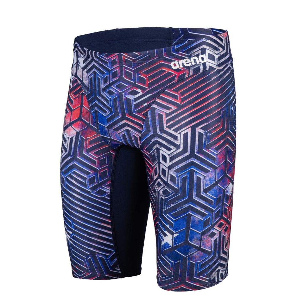 arena Kikko Jammer Schwimmhose Herren chlorbeständig, Farbe:Blau, Größe:4