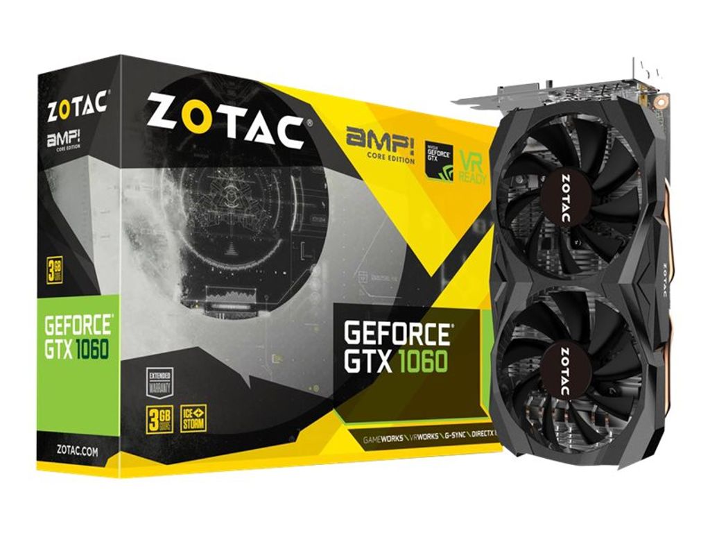 ZOTAC GeForce GTX1060 3GB GDDR5 AMP Core Edition Produktbild 