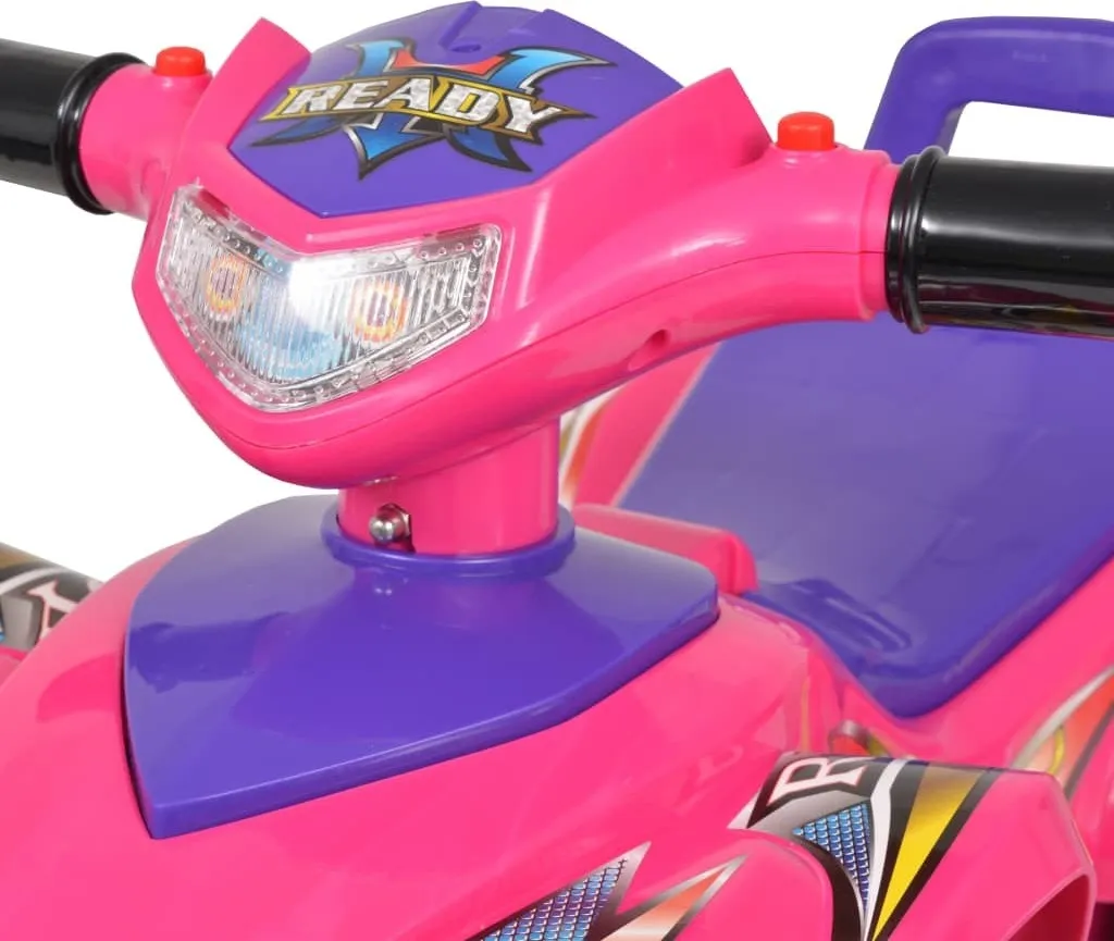Véhicule Électrique Enfant Quad à Monter avec Sons et Lumières Intégrés
