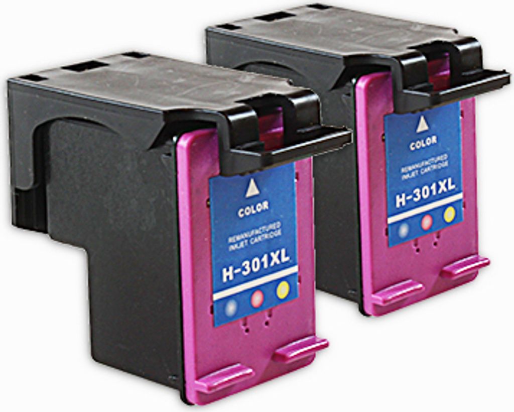 HP Original 301XL Druckerpatrone - Doppelpack cyan, magenta, gelb (D8J46AE)
