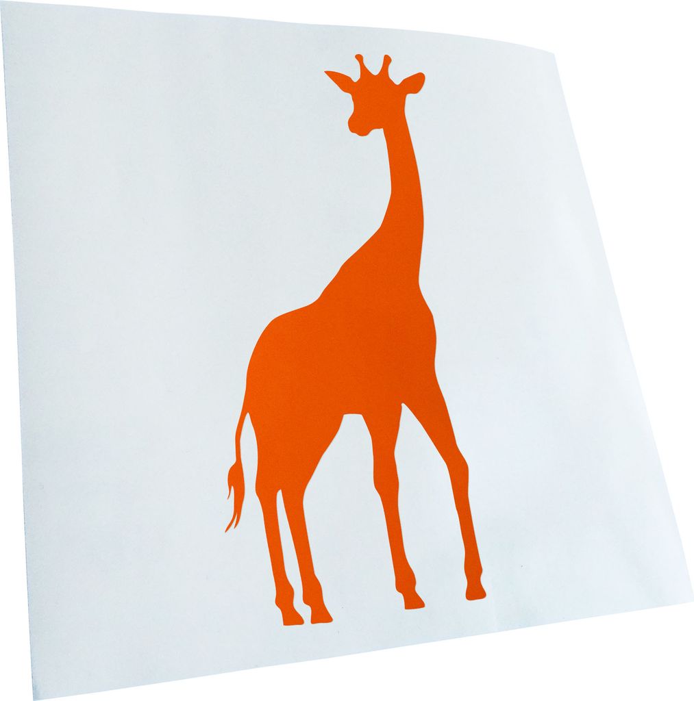 hauptsachebeklebt Kiwistar - Autoaufkleber - Giraffe Silhouette 2 Heckscheibe - Aufkleber für Auto Kfz Fahrrad, LKW, Truck Mofa