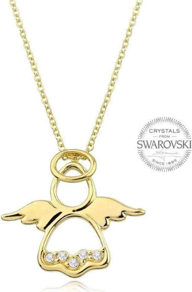 Collier chérubin original plaqué or : idée cadeau romantique et unique
