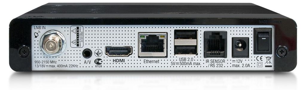 VU+ ZERO rev. 2 digitaler HDTV Satelliten-Receiver DVB-S2 Full HD H.265 Schwarz