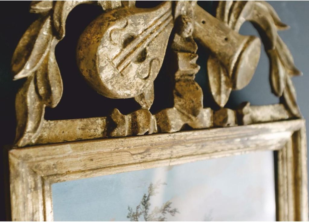 Casa Padrino Luxus Barock Spiegel Antik Gold / Bunt H. 163 cm - Barock Möbel - Italy