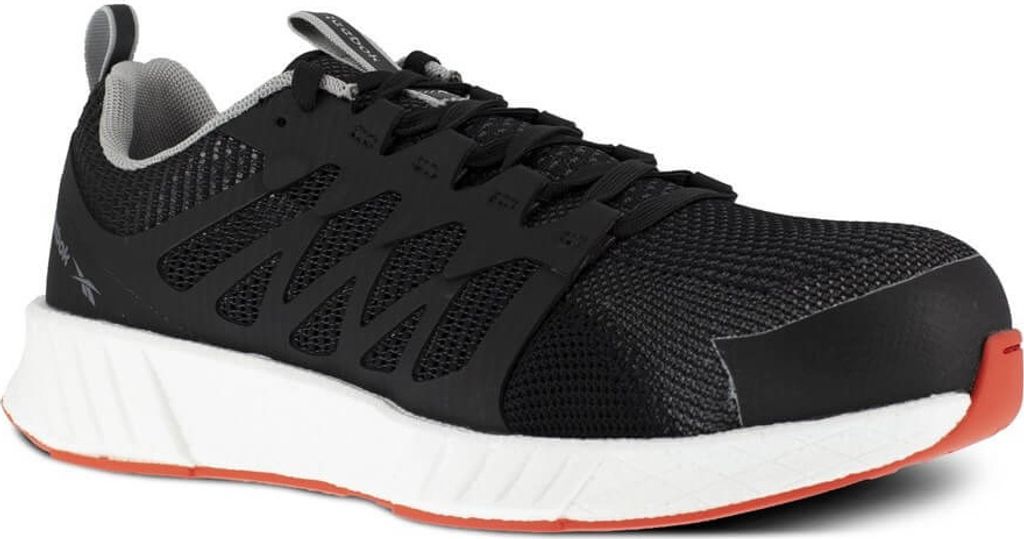 Reebok Fusion Flexweave Safety, Männlich, Erwachsener, Sicherheits-Sneakers, Schwarz, Weiß, EN ISO 20345, S1P, Gummi
