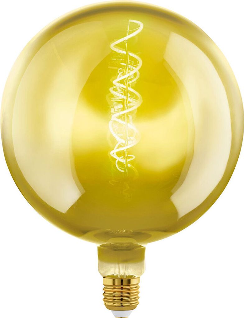 EGLO Vintage Spezial E27 LED große Globe Lampe G200 4W 1900K extra-warmweiss gold dimmbar 9002759118969