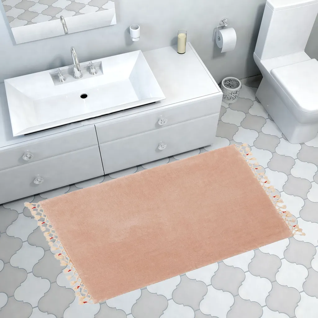 Tapis de Bain Anti-Glisse et Très Absorbant Nixie ANR1859 Cappuccino