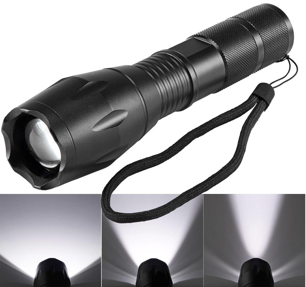 ChiliTec 22106 LED-Taschenlampe "CTL10 Zoom" 10W ØxL 136x37mm, Zoomfunktion, 350 Lumen