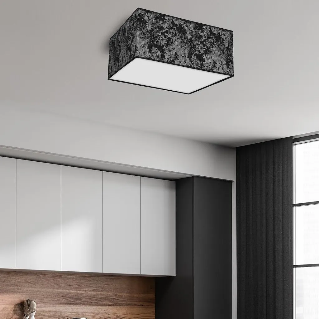 Plafonnier Double Source SATINO - Luminaire de Plafond Moderne 2x60W