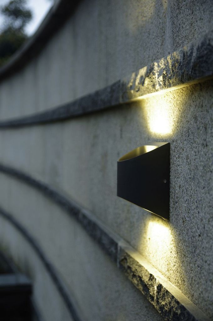 Lutec LED Außenwandleuchte Dodd anthrazit Up- & Downlight Produktbild 8