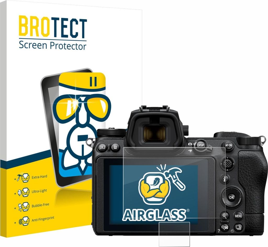 BROTECT Schutzglas für Nikon Z 6 II Schutzfolie Panzer Folie Glas Display Schutz klar