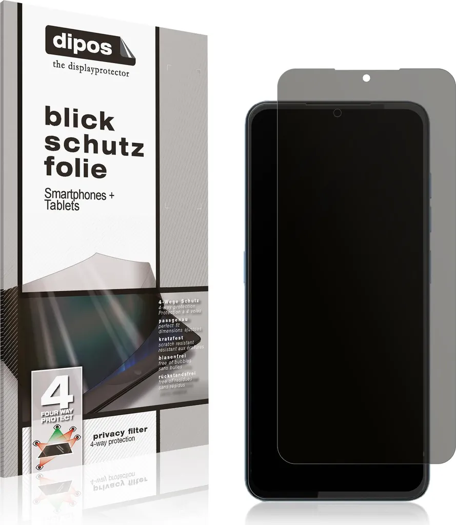 Pellicola Privacy HTC Wildfire E4 Plus: Filtro Vista 4-Vie dipos Secret