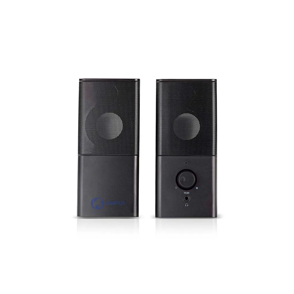 Enceintes Gaming Nedis GSPR10020BK avec Basses Renforcées et LED RGB
