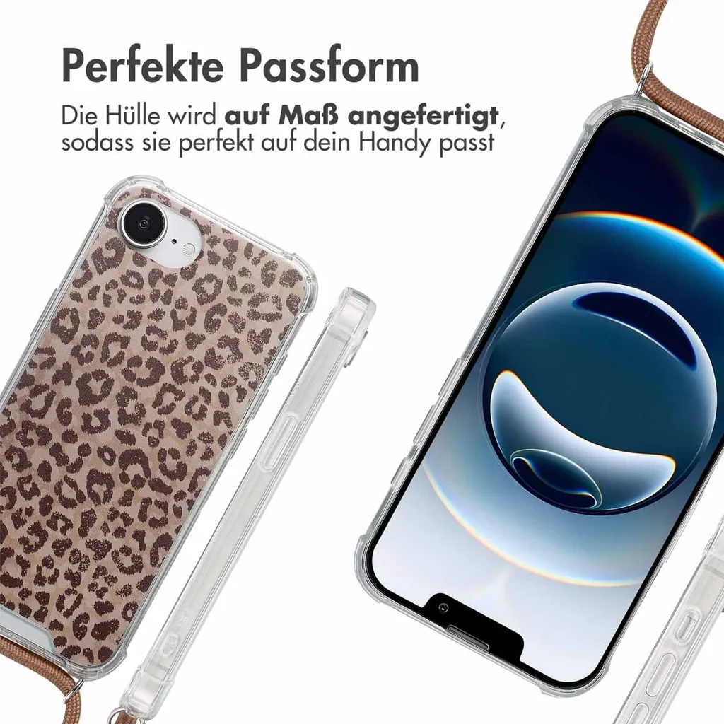 Custodia iPhone 16e con Laccio imoshion Leopard | Mani Libere e Sicure - 2