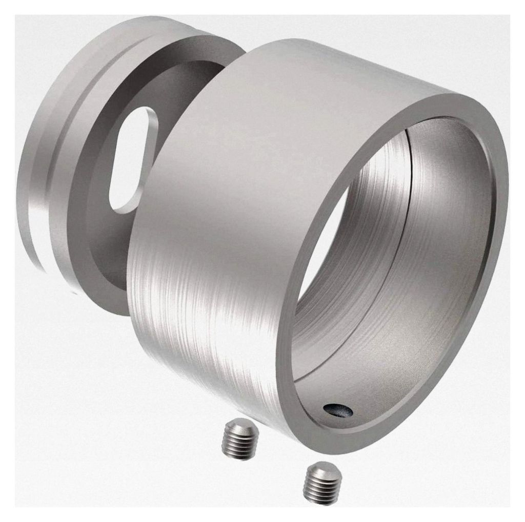 Wandflansch Edelstahl für Rohr 42,4 mm