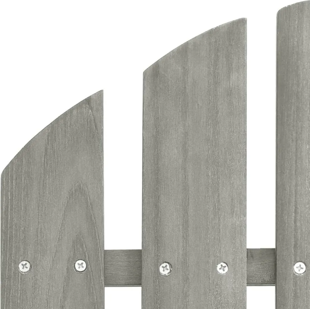 Poltrona Adirondack vidaXL Legno Grigio e Tavolino: Relax Outdoor - 8