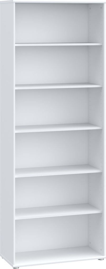 Regal Standregal Ordnerregal Bücherregal Ablageregal Holzregal "Tembi I" Weiß