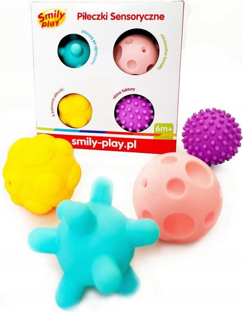 ANEK Balles sensorielles 4 pcs SmilyPlay SP83687 36870 Image du produit 