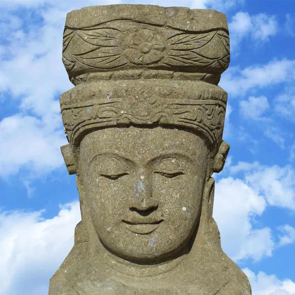 Buste de Bouddha Purnia 60cm - Objet Déco pour Salon ou Espace Zen - 4