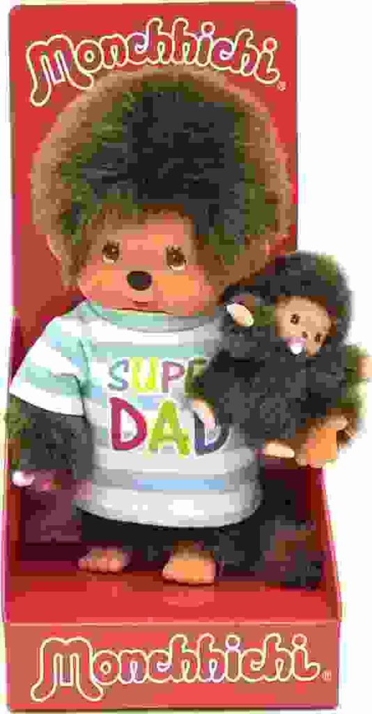 Sekiguchi Monchhichi 20cm Super Dad + Baby