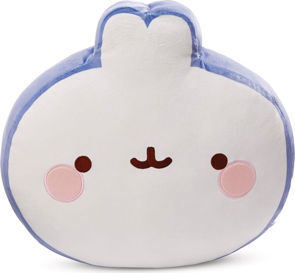 NICI Kissen MOLANG, Violett, Weiß, Rund, Plüsch, Polyester, Produktbild 