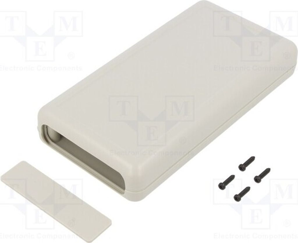 1x Gehäuse: mit Platten hellgrau G939G Gehäuse mit Panel