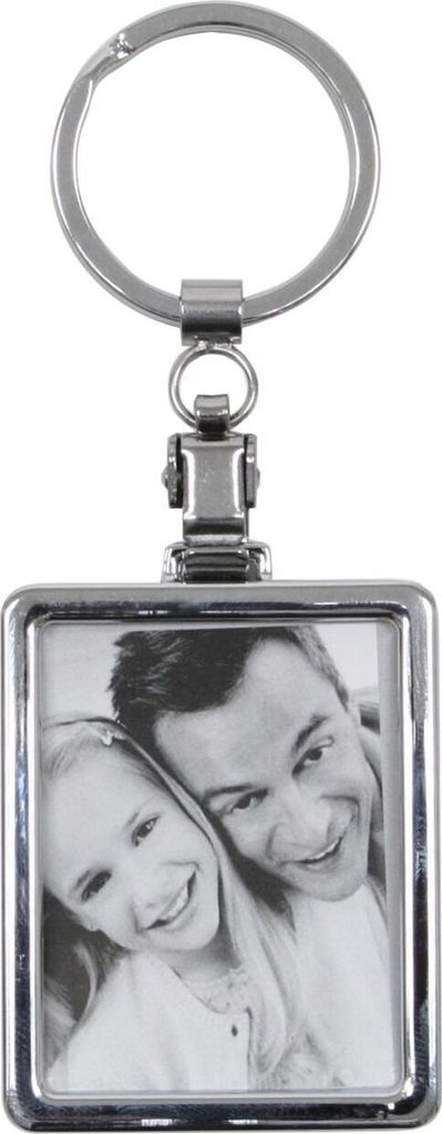 Deknudt Metall-Fotoanhänger rechteckig 3,5x4,5 cm silber Produktbild 