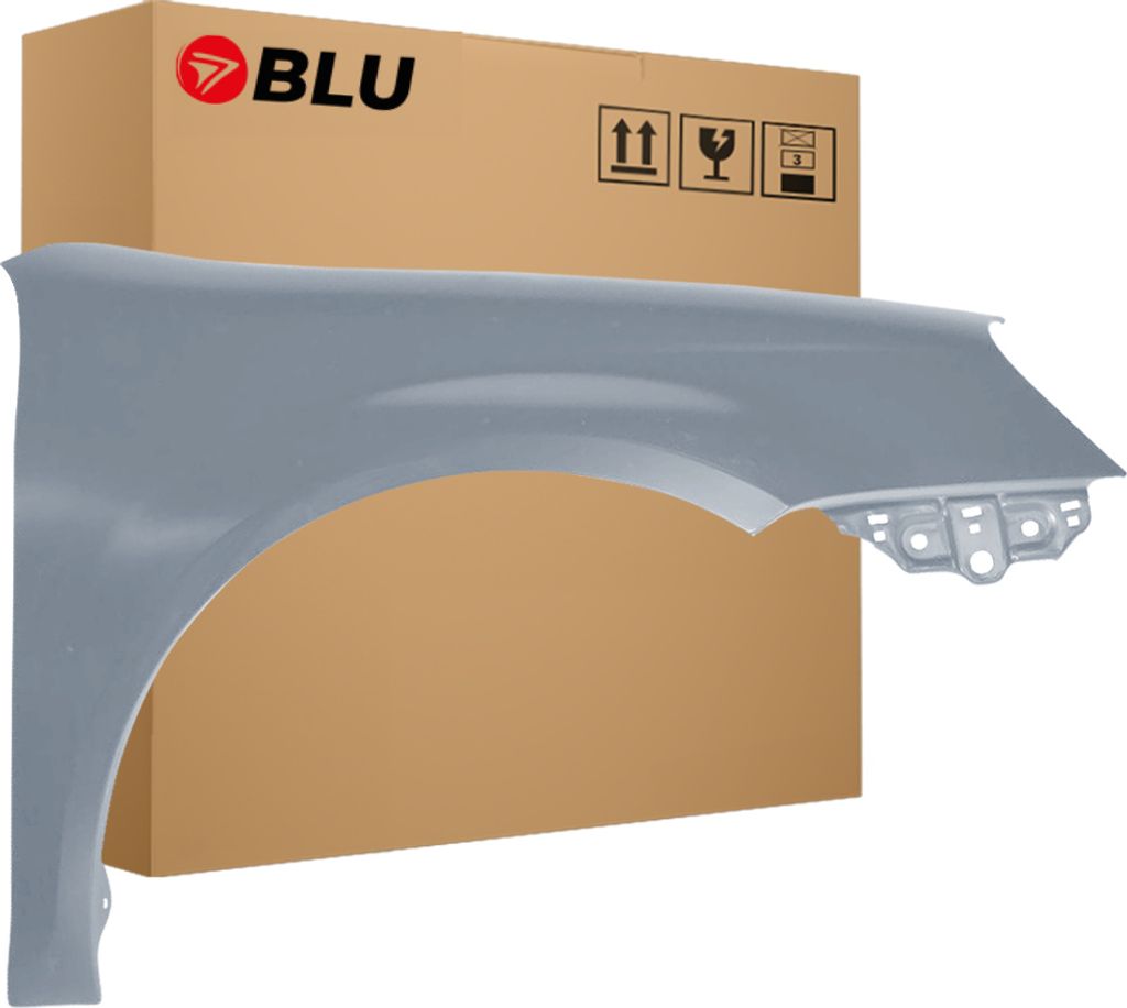 BLU Kotflügel Passend für VW Volkswagen Golf V 5 Kombi / Jetta LD7X Rechts Grau PlatinGrau | 2003-2009 | Vorderseite Vorne | Lackiert | Einbaufe...