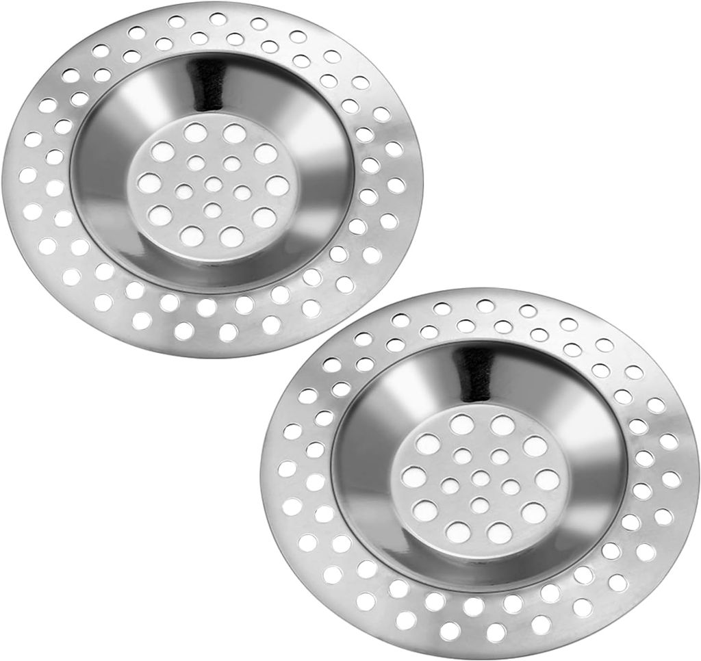 3 Stück Spülbecken-Sieb Edelstahl – Abflussfilter 7.6 Cm Durchmesser, Für Küche & Bad, Gegen Verstopfung