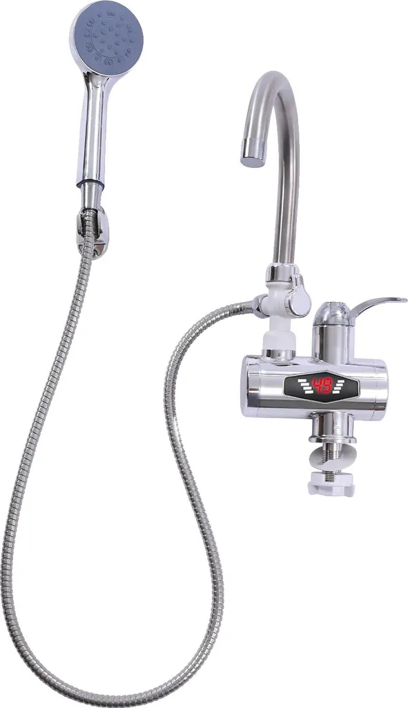 Fini l'eau froide : Robinet électrique instantané argenté haute vitesse