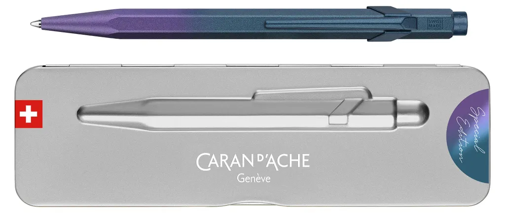 Caran d'Ache 849 Violet de Mer Stylo Bille Rétractable NM849.586