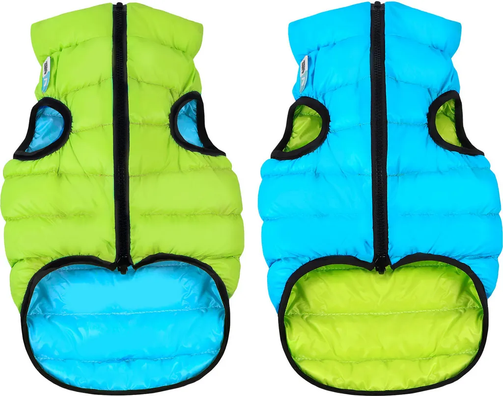 AirVest Giacca Cane Taglia M Reversibile Corallo Grigio Antivento