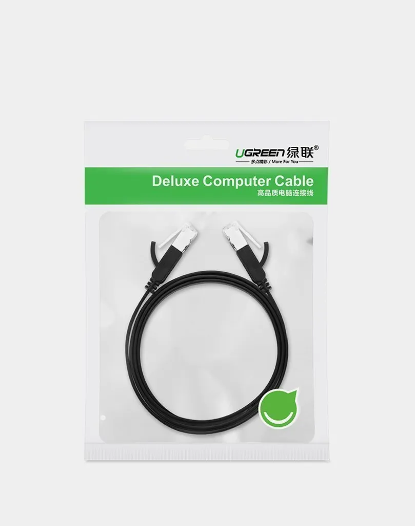 Ugreen Nw101 Cavo di rete piatto con spine di metallo, Ethernet Rj45, Cat.6, Utp, 3M (nero) - 12