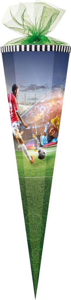 Školní kužel / cukrový kužel / 85 cm / čtverec / "fotbal" Obrázek produktu 
