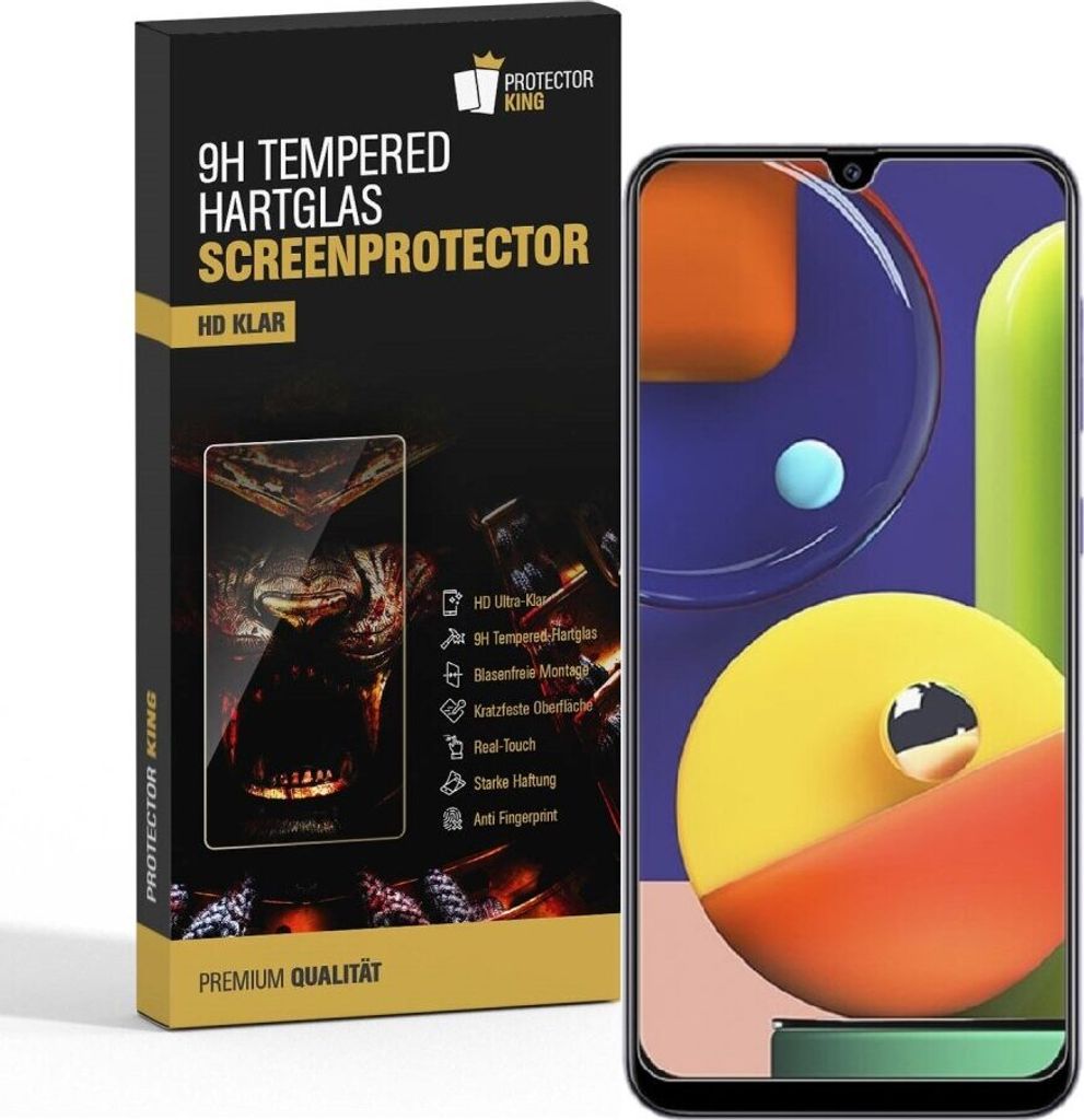 3x 9H Hartglas für Samsung Galaxy A50s Schutzfolie Schutzglas Displayglas Tempered Glasfolie Panzerglas Sicherheitsglas Echtglas Displayschutz Pan...